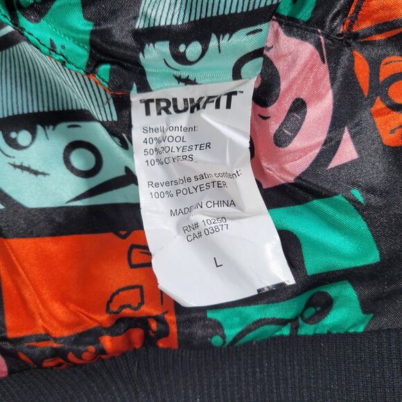 TrukFit Reversible Bomber Style Jacket Size L Colorful Full Zip Little Wayne - Picture 6 of 13